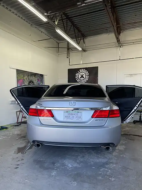 Automotive Window Tint by All Around Window Tints Colorado Springs CO on a Honda Accord