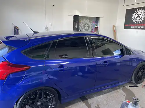 Automotive Window Tint by All Around Window Tints Colorado Springs CO on a Ford Fiesta